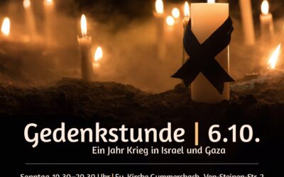 Gedenkstunde an den „Schwarzen Schabbat“ am 6. Oktober 2024